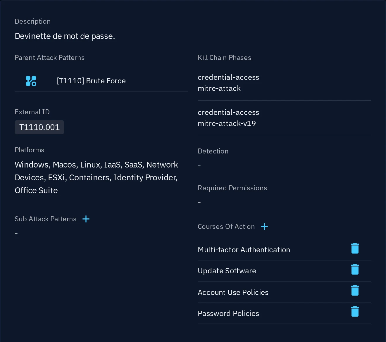 Figure 5. Password Guessing after the merge, with the mitigations that come from MITRE.